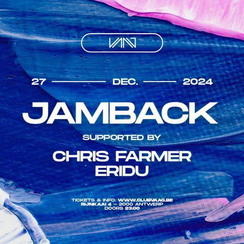 Artwork van Club Vaag invites JAMBACK, in opdracht van Club Vaag