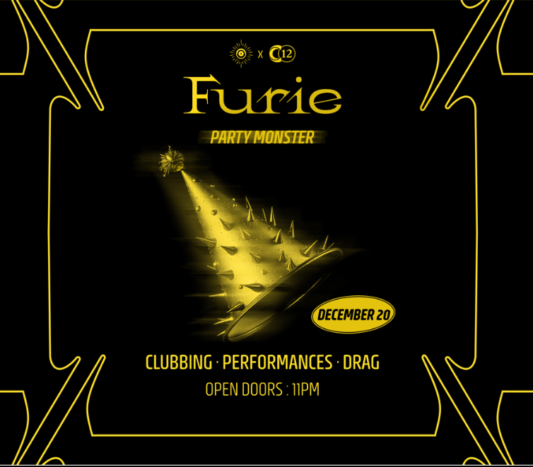 Artwork van C12 x Furie: Party Monster, in opdracht van C12