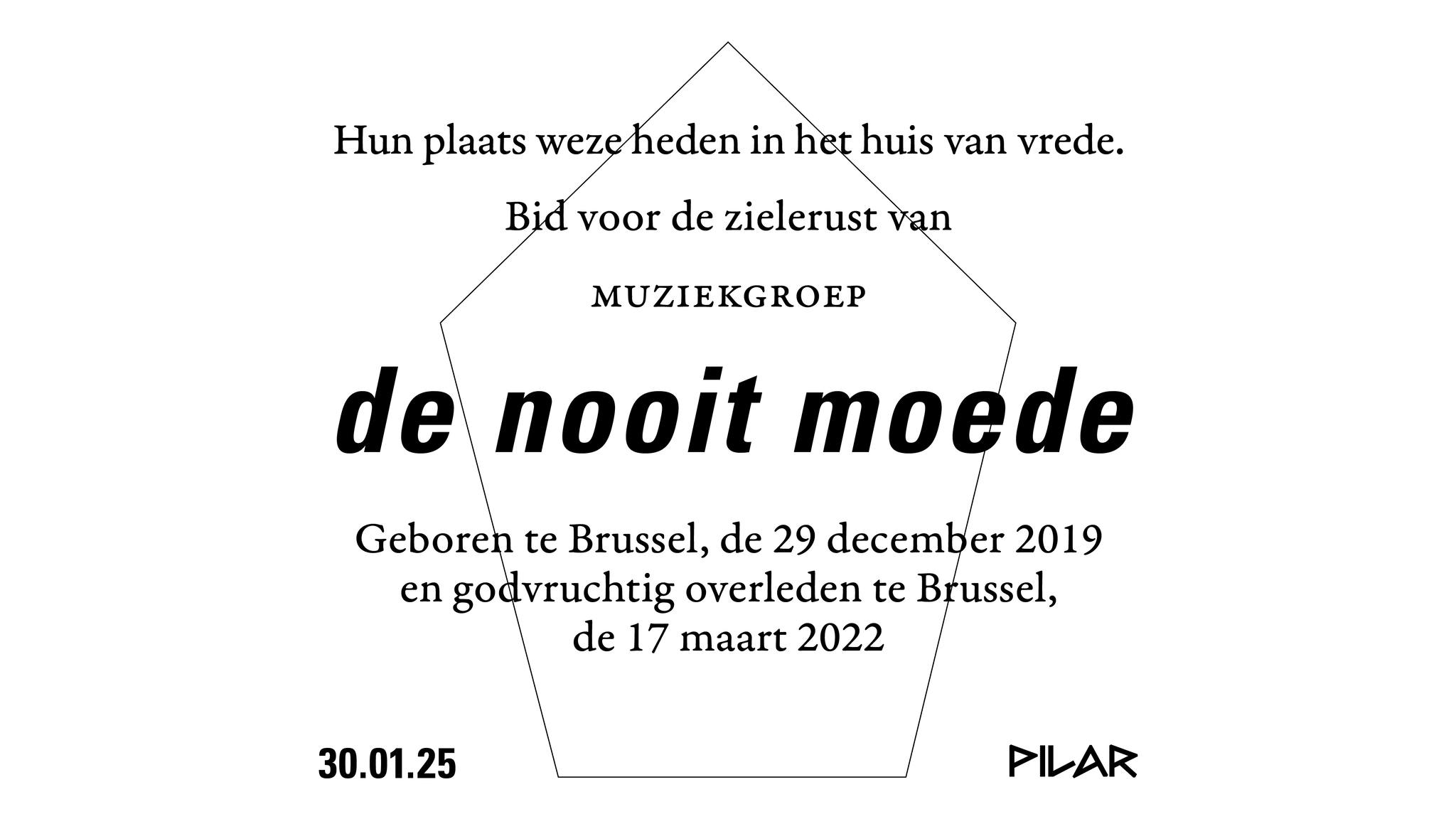 Promo van In Memoriam: De Nooit Moede, in opdracht van Kontakt Group
