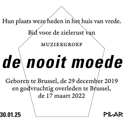 Promo van In Memoriam: De Nooit Moede, in opdracht van Kontakt Group