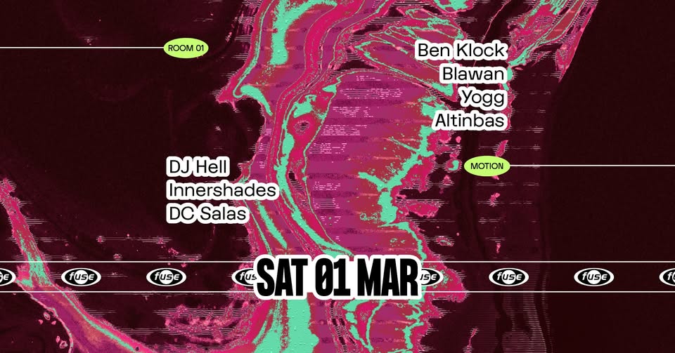 Promo van Fuse presents: Ben Klock, Blawan &amp; DJ Hell, in opdracht van Fuse