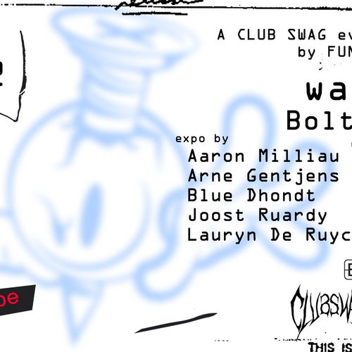 Promo van CLUB SWAG: SCREWBALL • FUNKE x BROEI, in opdracht van CLUB SWAG