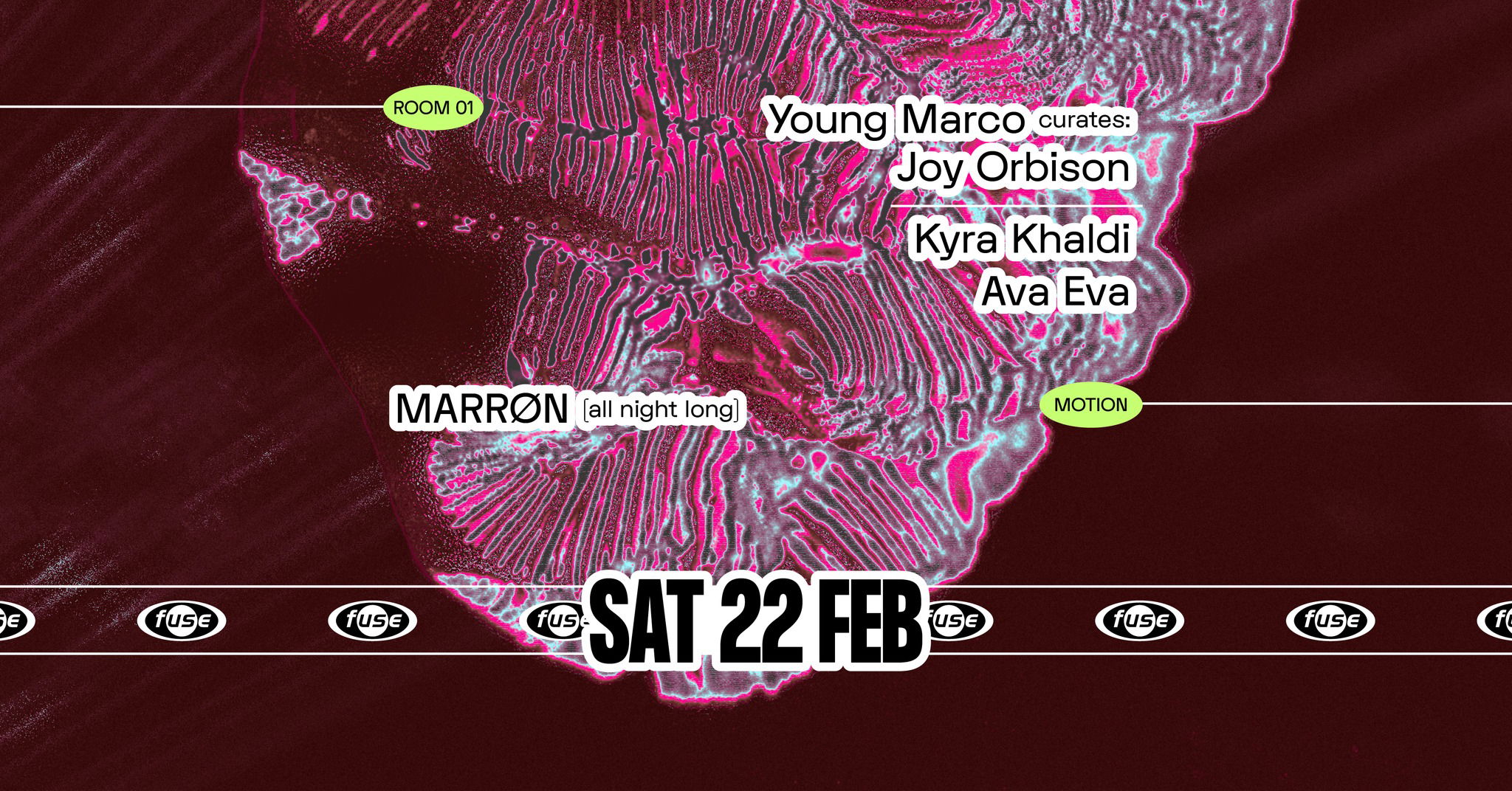 Promo van Fuse presents: Young Marco curates w/ Joy Orbison &amp; MARRØN, in opdracht van Fuse
