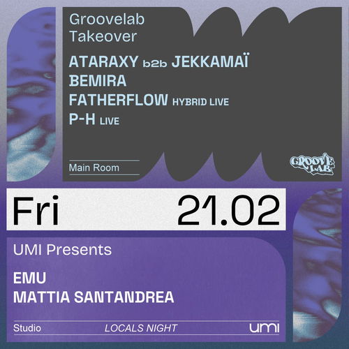 Promo van UMI Presents Mattia Satandrea x Groovelab takeover, in opdracht van UMI