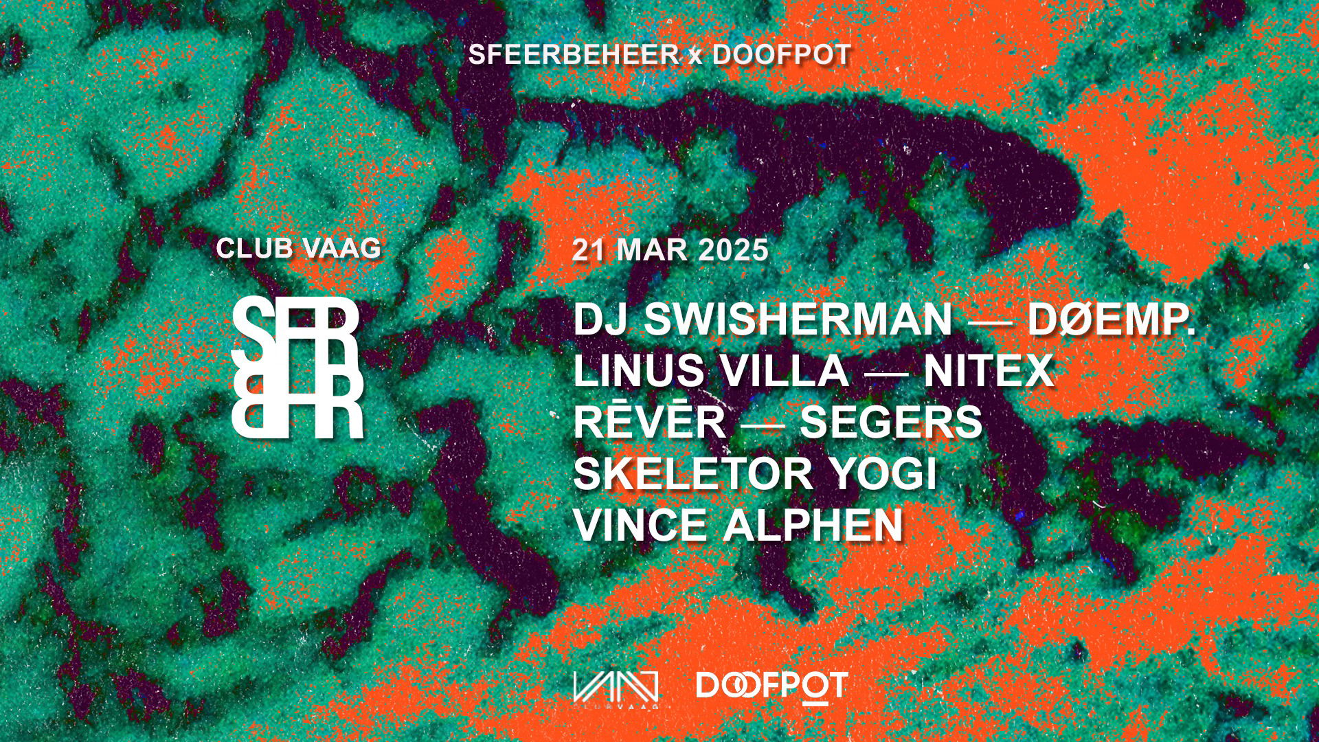 Promo van SFEERBEHEER x DOOFPOT, in opdracht van Club Vaag