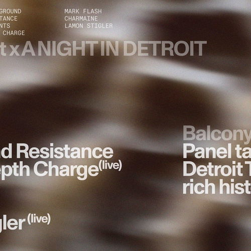 Promo van Traum Nacht x A NIGHT IN DETROIT: Underground Resistance presents Depth Charge, in opdracht van Traum