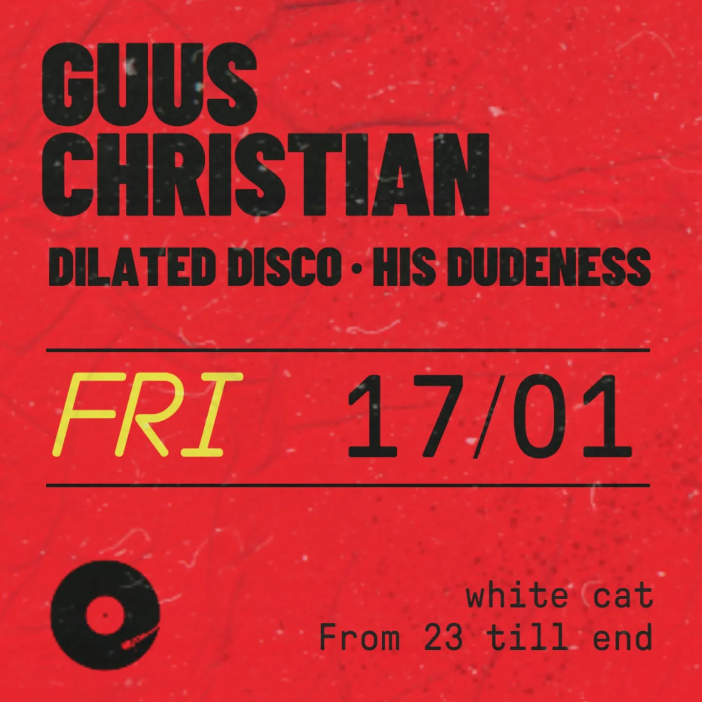 Promo van Back To Wax w/ Guus Christian, in opdracht van Back To Wax