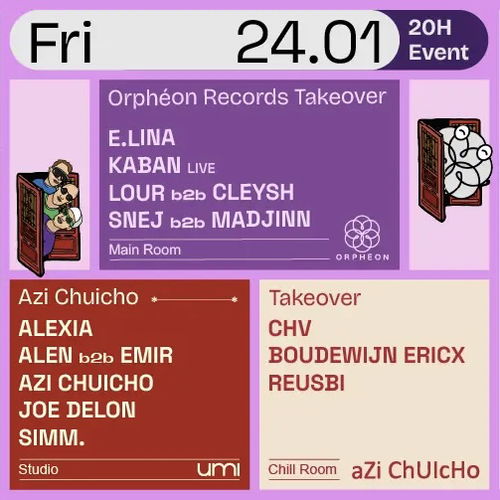 Artwork van UMI x Azi Chuicho x Orphéon - 20h Event, in opdracht van UMI