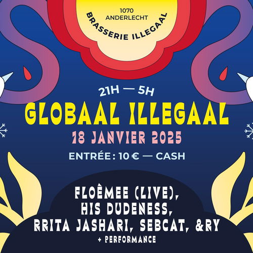 Artwork van Globaal Illegaal // Rebel Up x Indian Summer Fest, gemaakt door Copain Copain