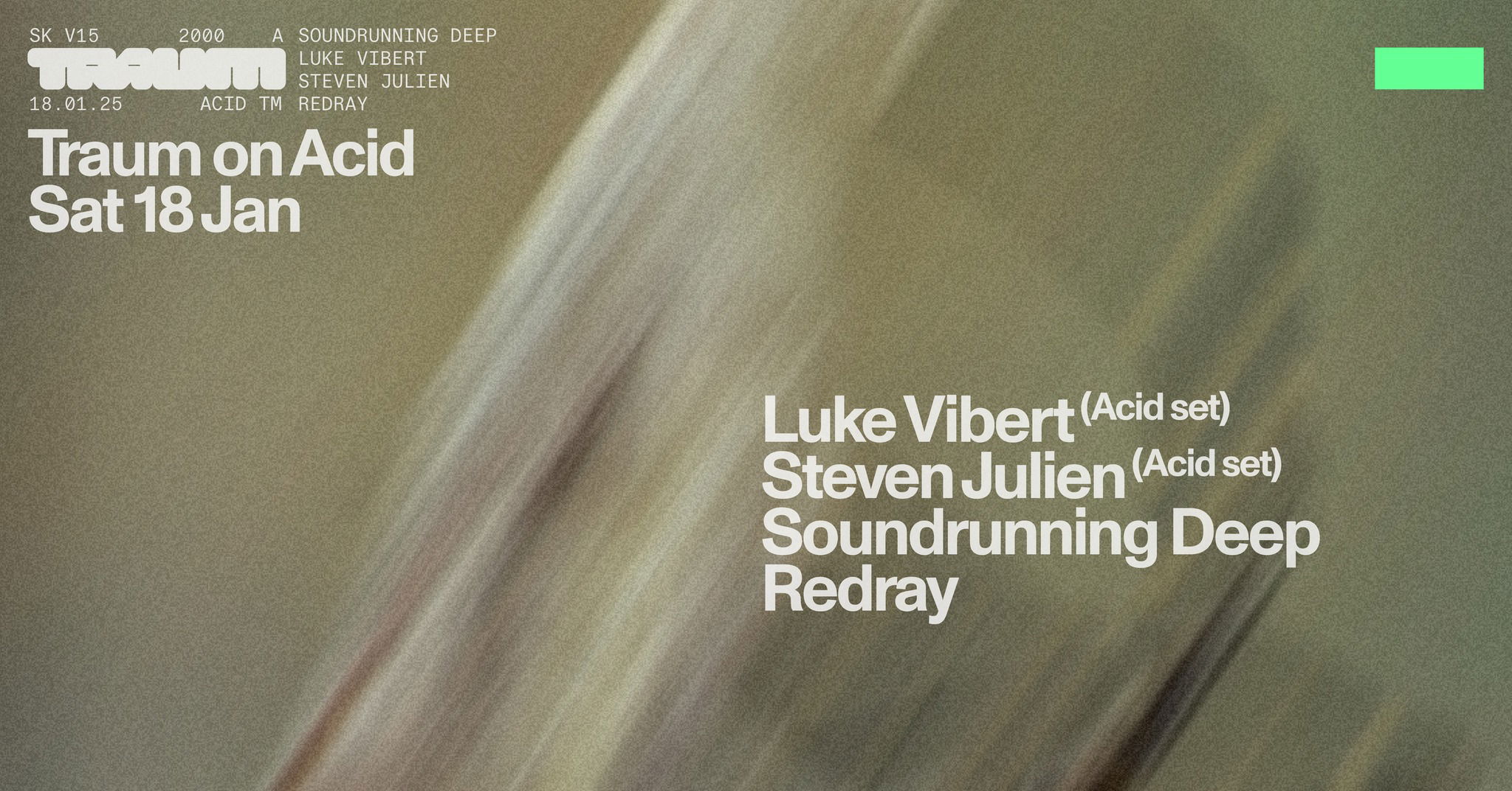 Artwork van Traum On Acid: Luke Vibert &amp; Steven Julien, in opdracht van Traum