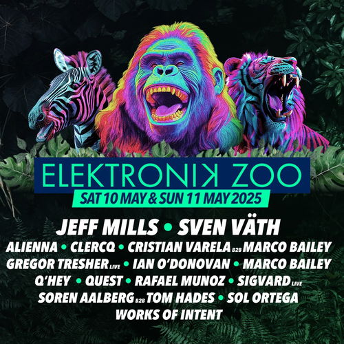 Promo van Elektronik Zoo - with Jeff Mills, Sven Väth &amp; more, in opdracht van Elektronik Zoo en Marco Bailey