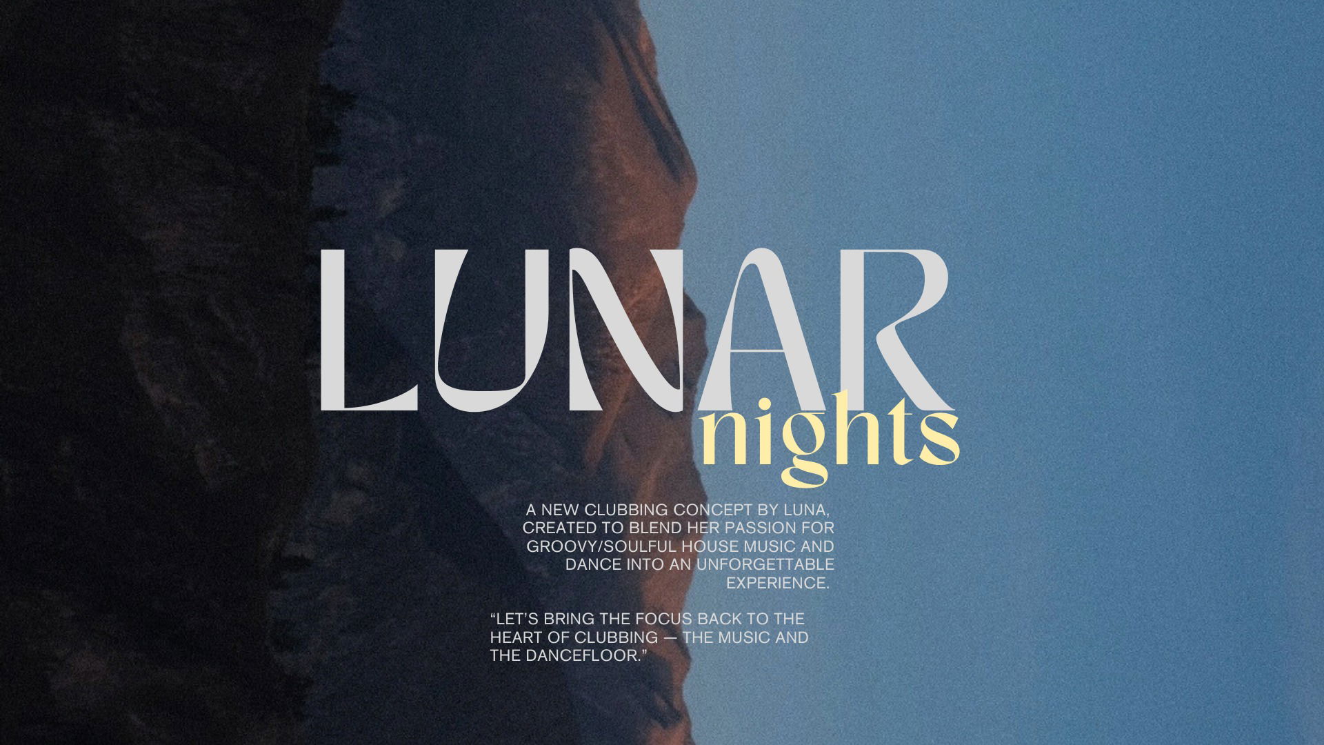 Promo van Lunar nights w/ ALIF3K, THE FEVER, Roshima &amp; Romi Luna, in opdracht van Romi Luna