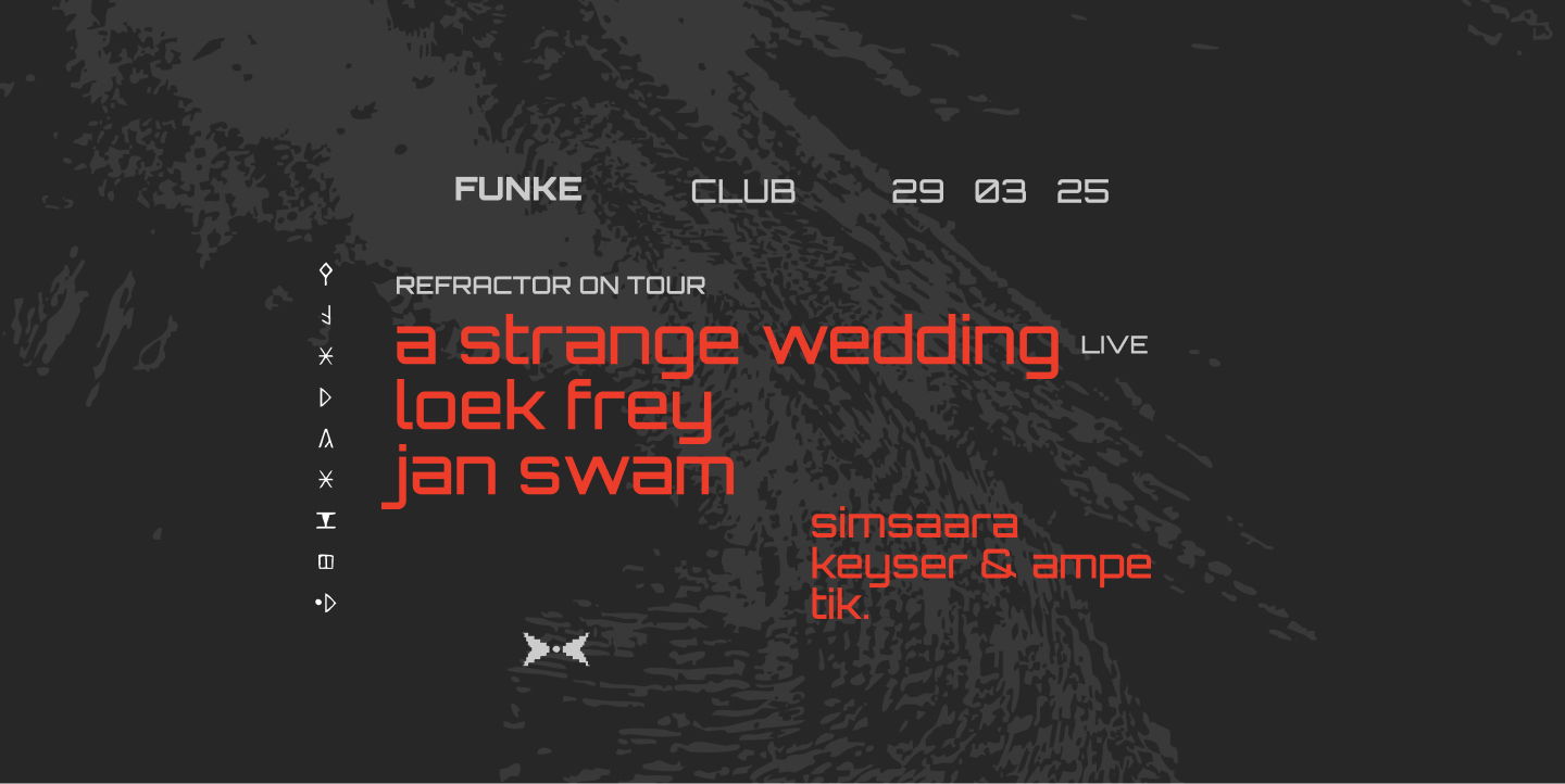 Promo van Funke: Refractor on tour w/ A Strange Wedding, in opdracht van Funke