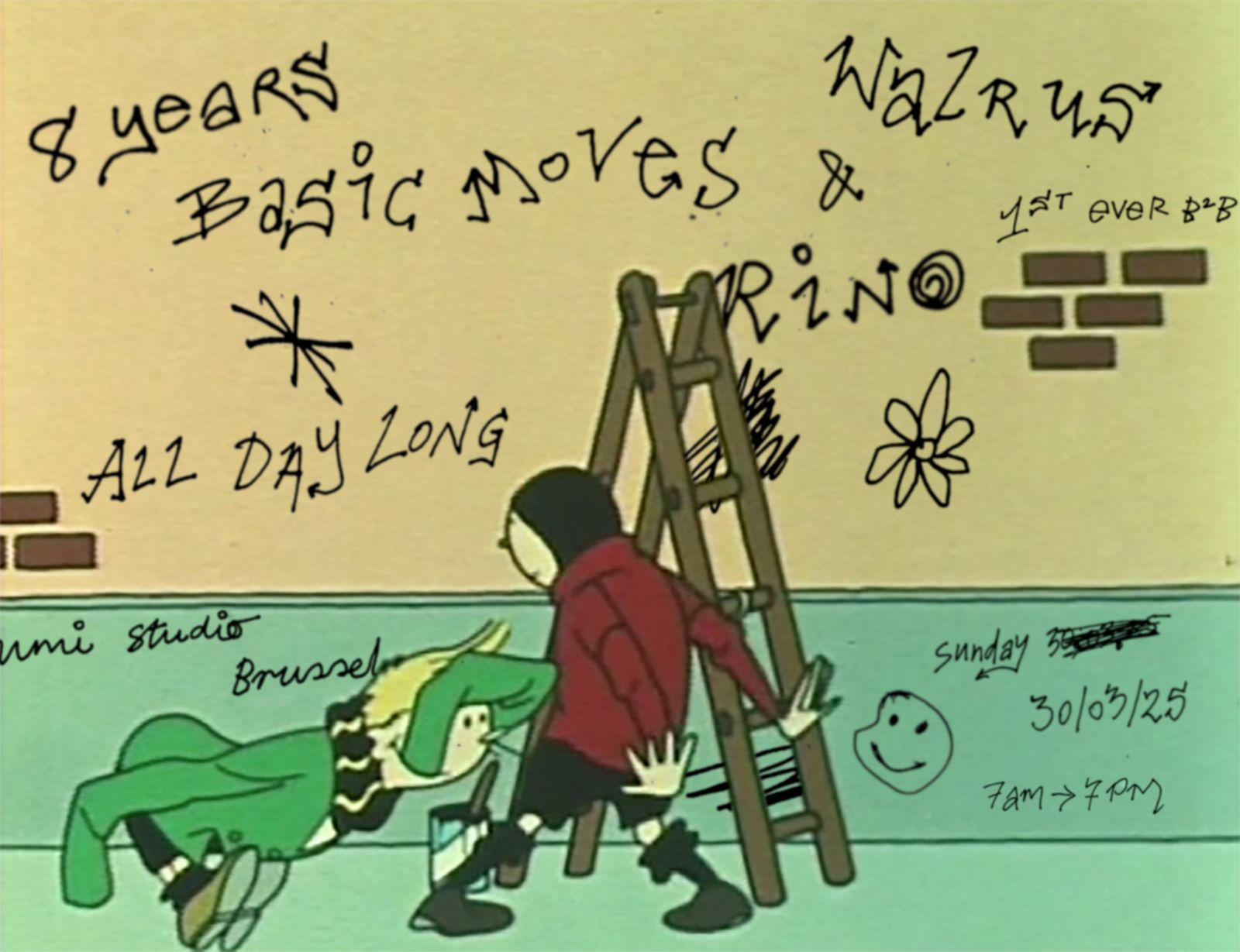 Promo van 8 YEARS Basic Moves (AFTER HOURS), in opdracht van Walrus and his Basic Moves en UMI