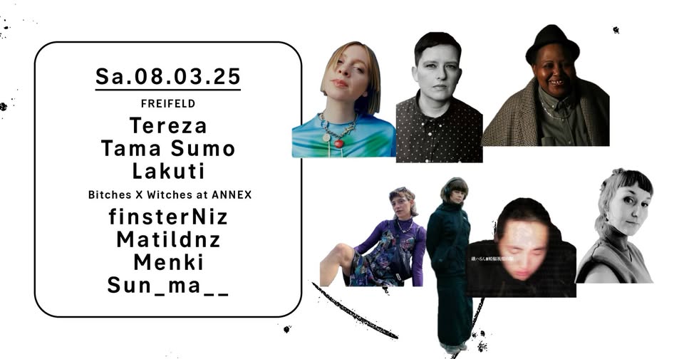 Promo van Clubnight - Tereza, Tama Sumo, Lakuti, Bitches X Witches, in opdracht van Open Ground