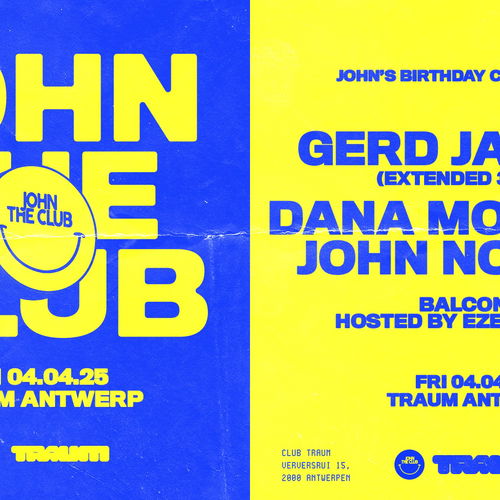Promo van TRAUM x JOHN THE CLUB w./ GERD JANSON x DANA MONTANA x EZEKIEL 25:17, in opdracht van John Noseda en Traum