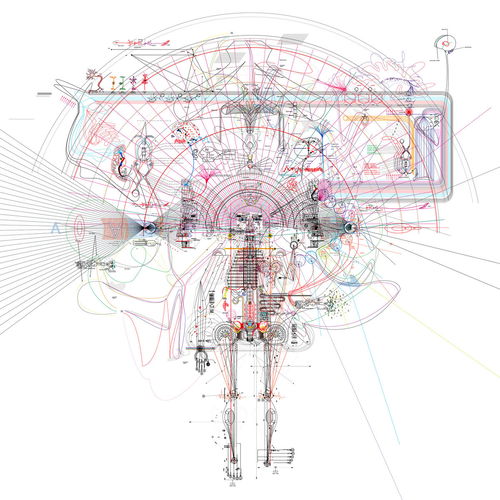 Artwork van On Being, in opdracht van Max Cooper