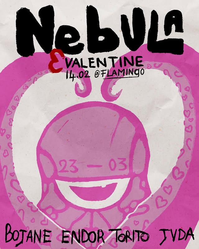 Promo van Nebula x Flamingo's Valentine edition, in opdracht van Nebula