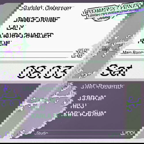 Promo van UMI x Sublab presents: Women’s/FINTA Rights Saturday, in opdracht van UMI