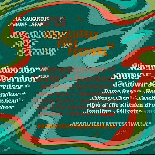 Promo van Absolutely Free Festival 2025 ~ 1 &amp; 2 augustus, in opdracht van AFF