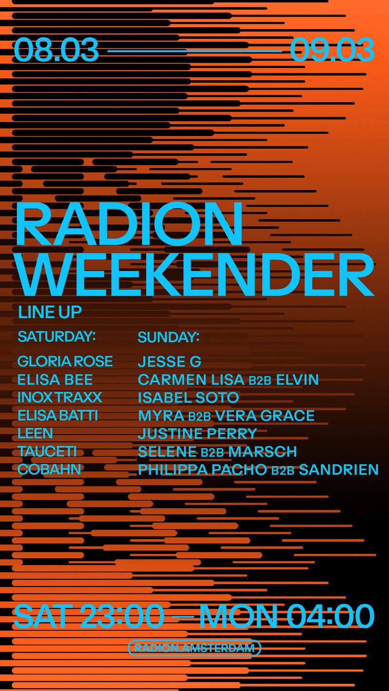 Artwork van RADION WEEKENDER | CURATED BY RIOT &amp; ISABELL