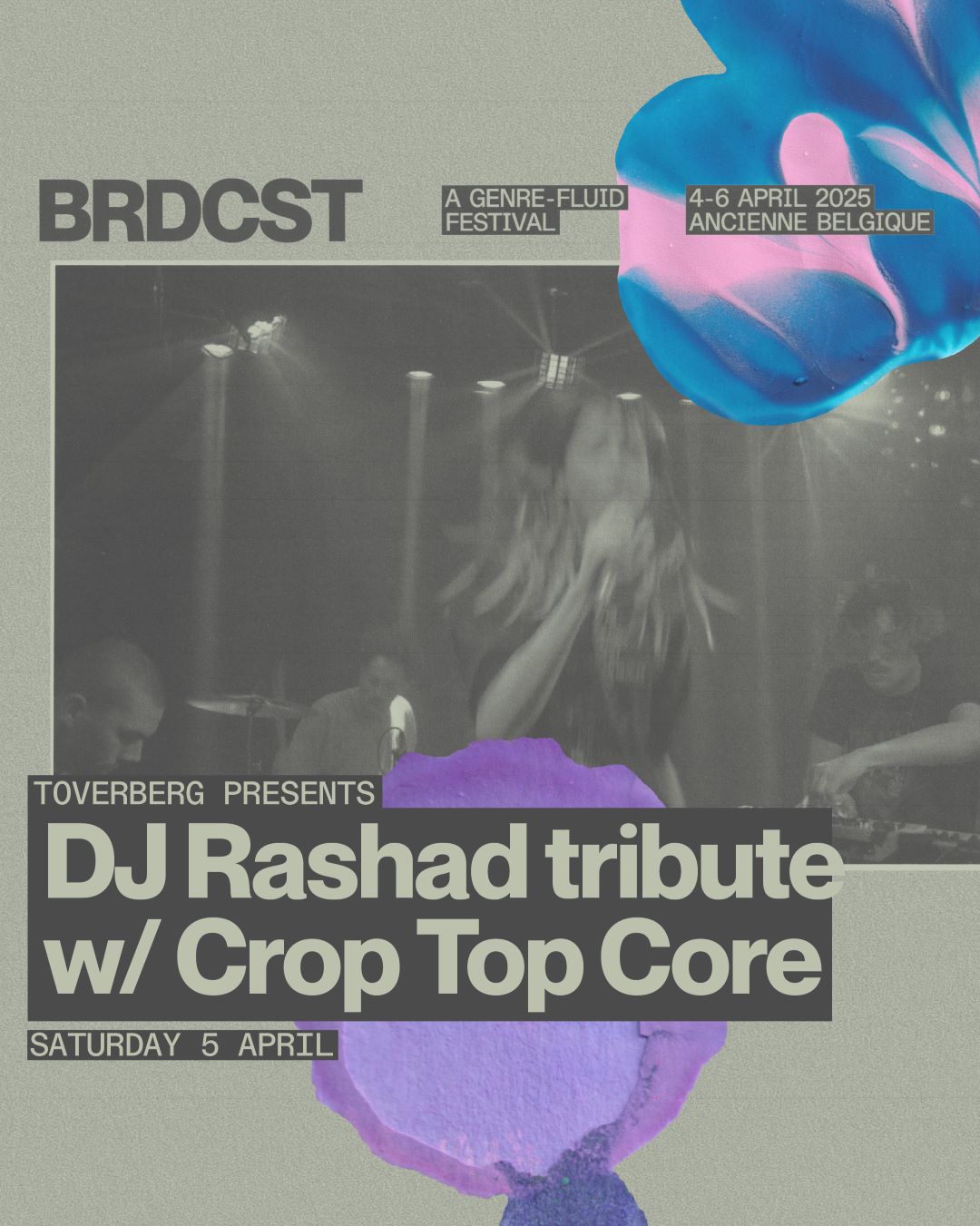 Promo van BRDCST by night w/ CROP TOP CORE + DE SCHUURMAN + ICED LATTINA, in opdracht van BRDCST