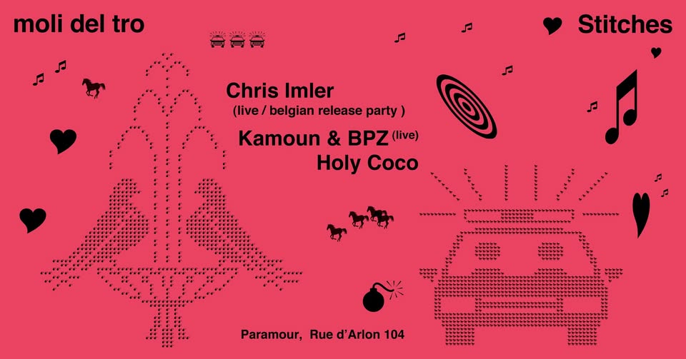 Promo van Stitches x moli del tro | Chris Imler, Kamoun &amp; BPZ, Holy Coco - Paramour, in opdracht van moli del tro en Stitches.bxl
