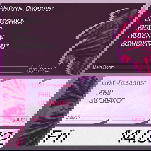 Promo van UMI x Hellrow with Roulita, Schicktanz, Litoshka, Redd, in opdracht van UMI