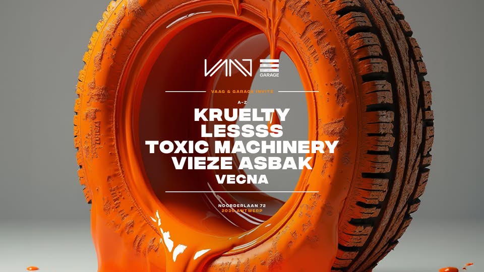 Promo van Vaag &amp; Garage invite: Vieze Asbak, Lessss &amp; more, in opdracht van Garage Klub en Club Vaag