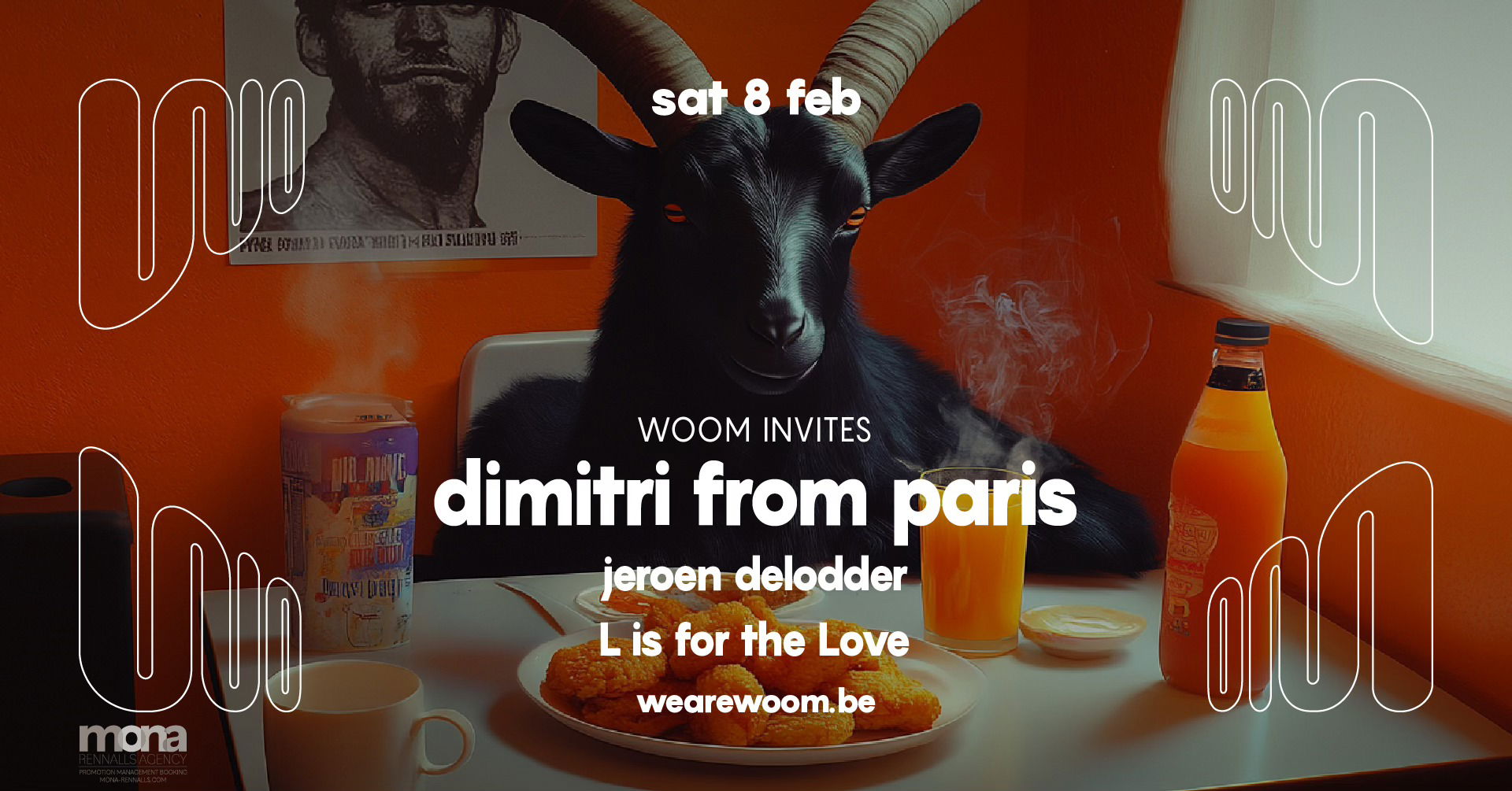 Promo van WOOM invites DIMITRI FROM PARIS | 360° immersive club, in opdracht van WOOM, Jeroen Delodder - Sheridan en DIVE Antwerp