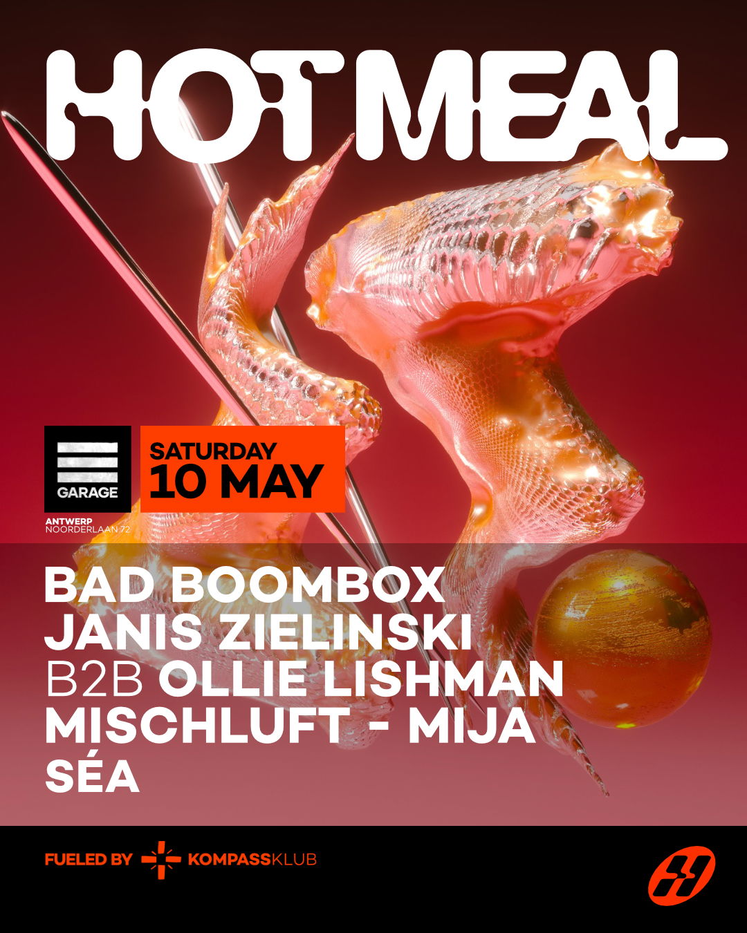 Promo van Hotmeal at Garage w/ Bad Boombox, Mischluft &amp; more, in opdracht van Garage Klub