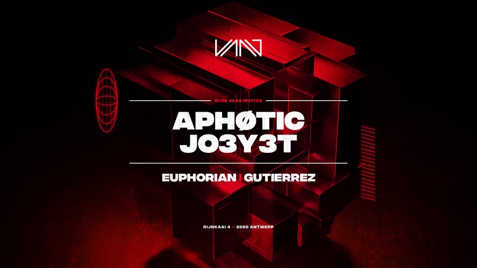 Promo van Club Vaag invites APHØTIC &amp; JO3Y3T, in opdracht van Club Vaag