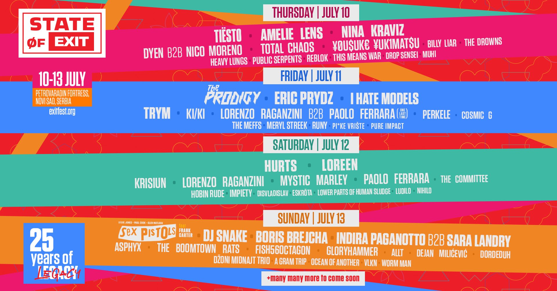 Promo van EXIT Festival 2025, in opdracht van Exit Festival