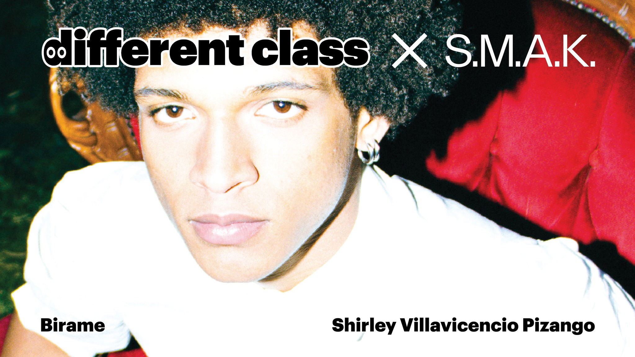 Promo van Different Class x S.M.A.K.: Birame + Shirley Villavicencio Pizango, in opdracht van Different Class, Birame Alloing en SMAK Gent
