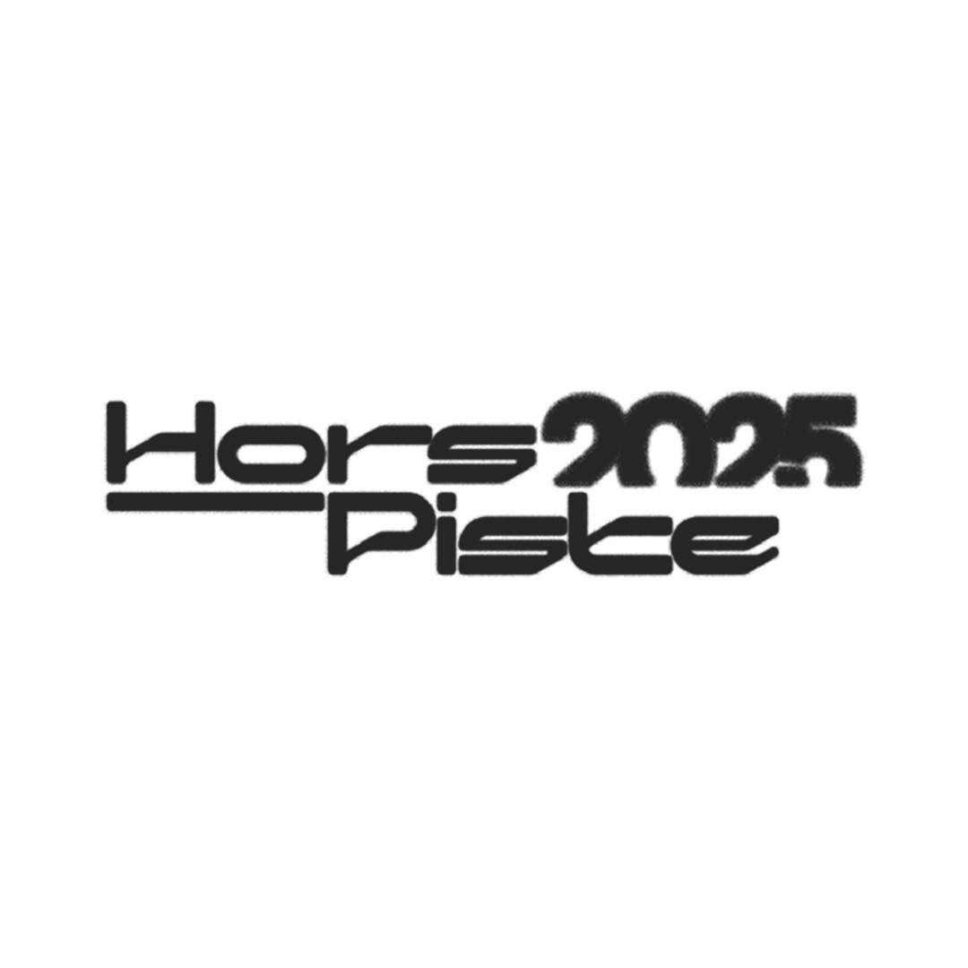 Logo van Hors-Piste Festival 2025, in opdracht van Hors-Piste