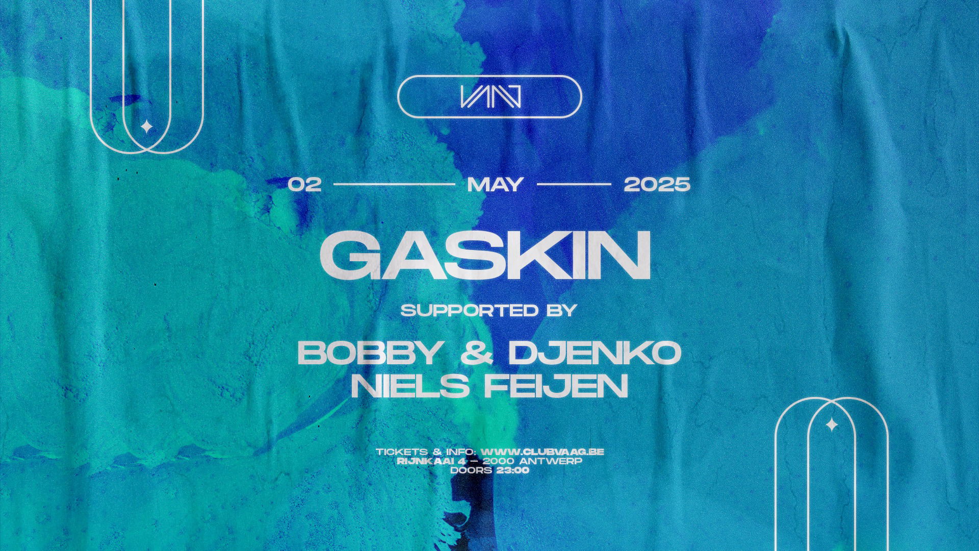 Promo van Club Vaag invites GASKIN, in opdracht van Club Vaag