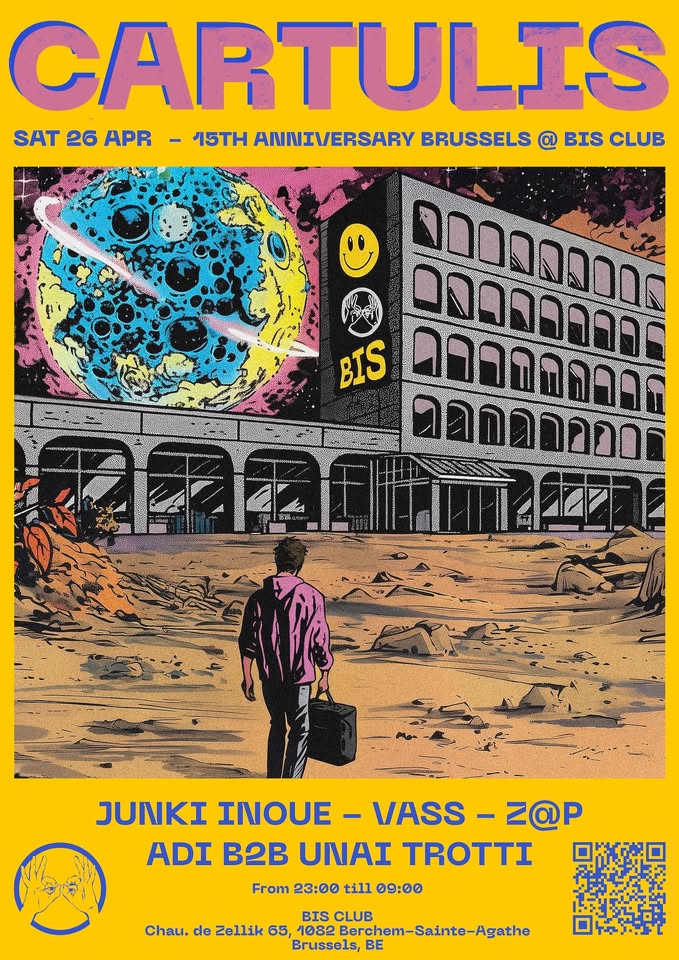 Promo van Cartulis 15th Year Anniversary BRUSSELS, in opdracht van Cartulis Music en Bodies In Space