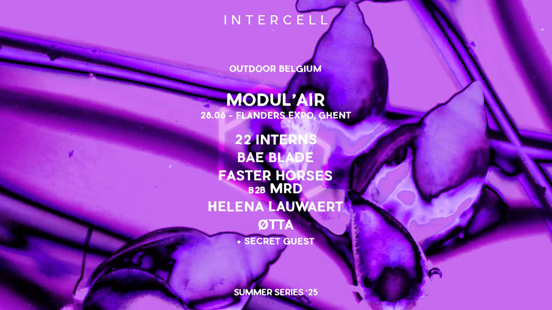 Promo van MODUL'AIR presents Intercell Summer Series (Ghent) — Open Air, in opdracht van MODUL'AIR en Intercell