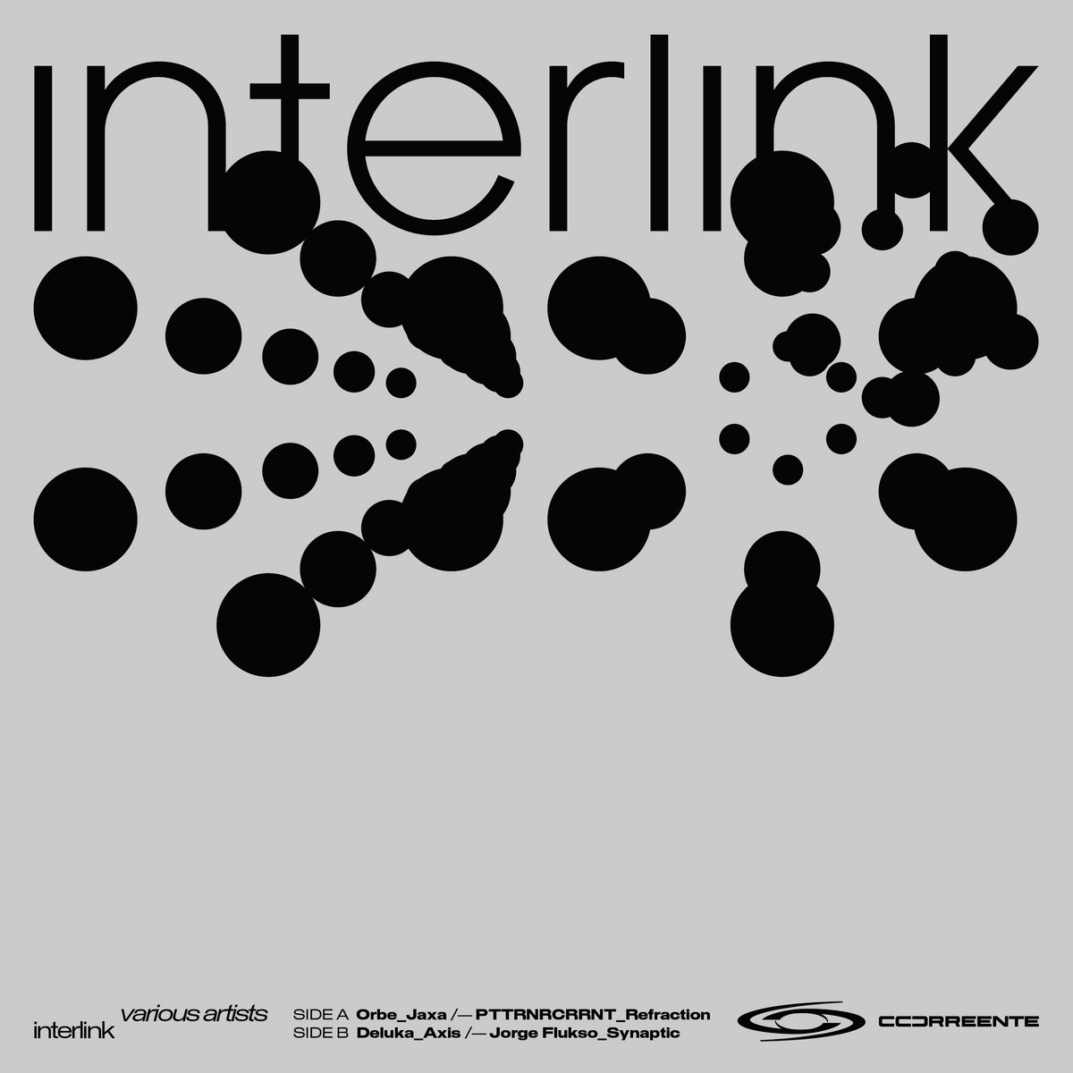 Artwork van Interlink, in opdracht van ORBE, PTTRNRCRRNT, Deluka, Jorge Flukso en Various Artists