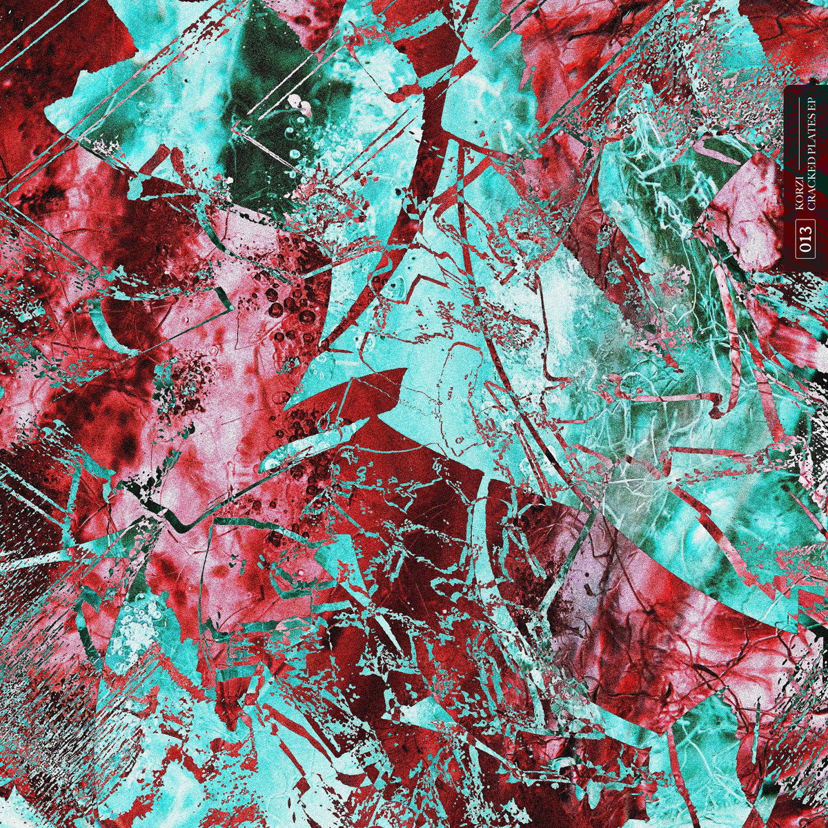 Artwork van Cracked Plates EP [LRC013], in opdracht van Korzi