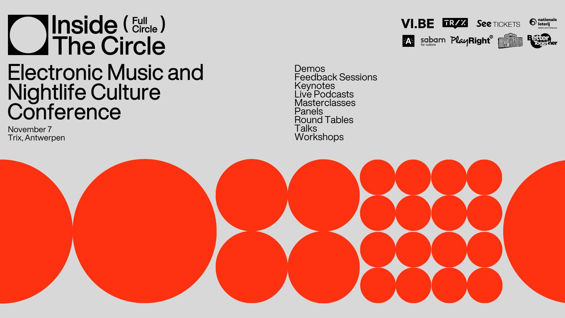 Promo van Inside The Circle Antwerp 2025, in opdracht van Inside The Circle Conference en VI.BE