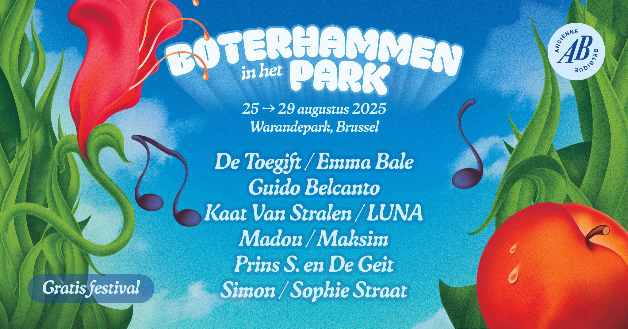 Promo van Boterhammen In Het Park 2025 | Warandepark, in opdracht van Ancienne Belgique en Peter Verstraelen Agency