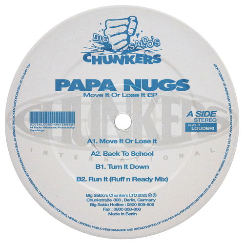 Artwork van Move It Or Lose It EP, in opdracht van Papa Nugs