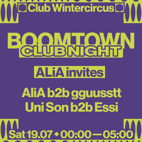 Promo van AliA invites w/ AliA - Uni Son b2b Essi, in opdracht van Democrazy &amp; VIERNULVIER