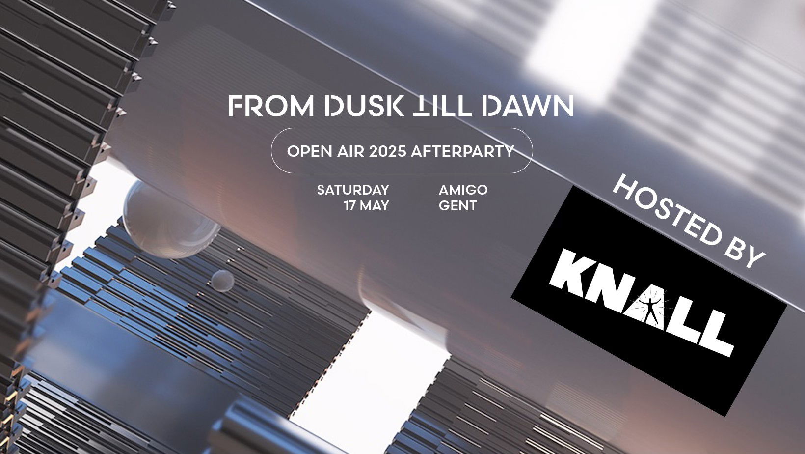 Artwork van FDTD Open Air afterparty - hosted by KNALL, in opdracht van From Dusk Till Dawn