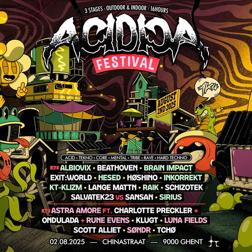 Artwork van Acidica Festival, gemaakt door Acidica, in opdracht van Acidica