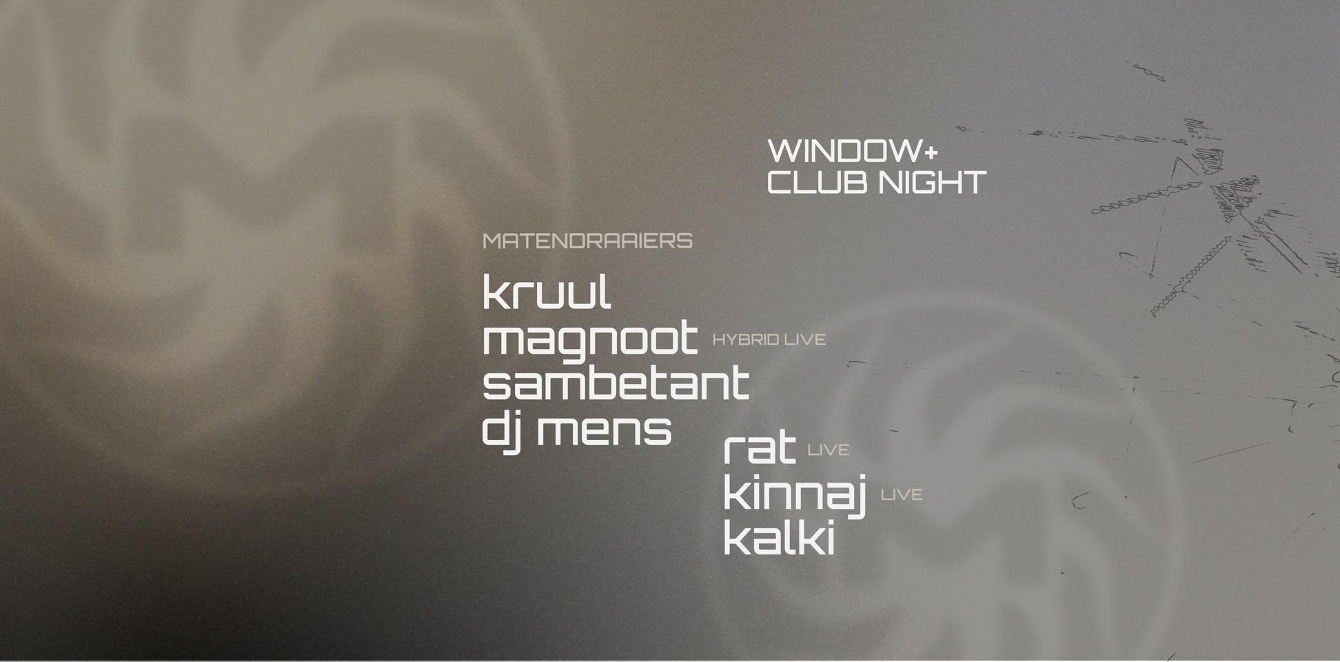 Promo van FUNKE_Matendraaiers w/ Kruul, Magnoot, Sambetant, DJ MENS and more, in opdracht van Funke