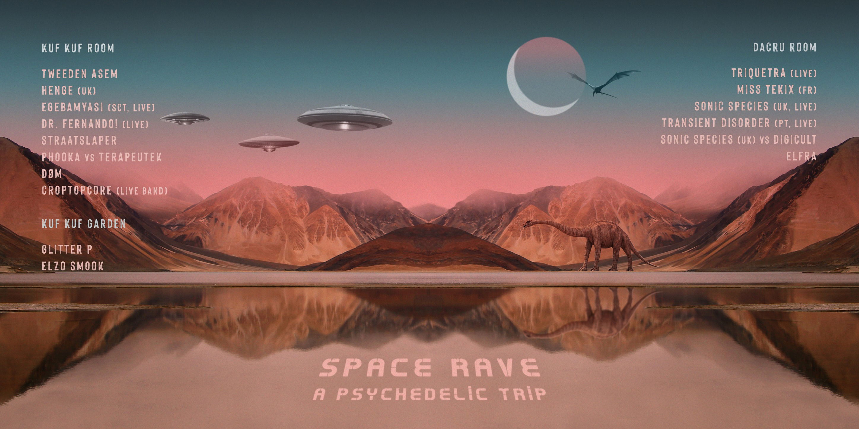 Artwork van Space Rave - Dacru &amp; Kuf Kuf , in opdracht van Chinastraat