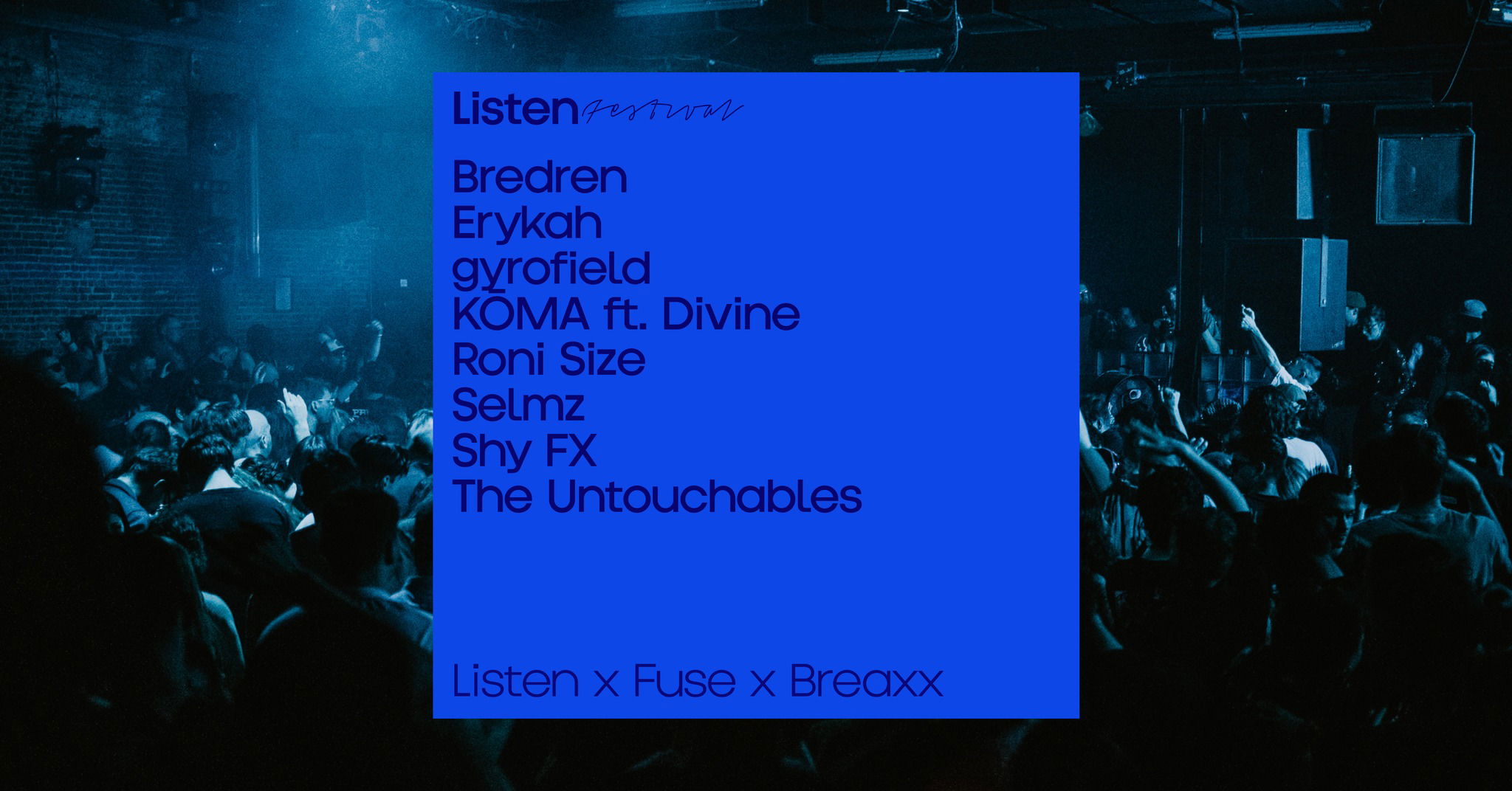 Promo van Listen x Fuse x Breaxx, in opdracht van Listen Festival en Fuse