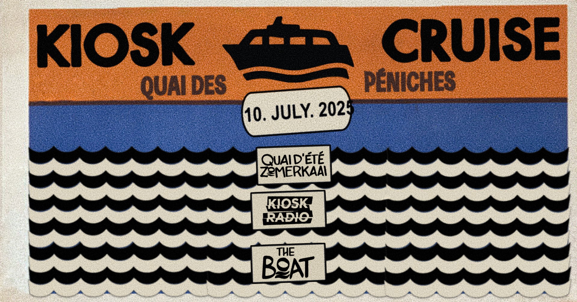 Promo van Quai d’Été - Kiosk Cruise, in opdracht van Kiosk Radio en Plaisirs d'Été / Zomerpret